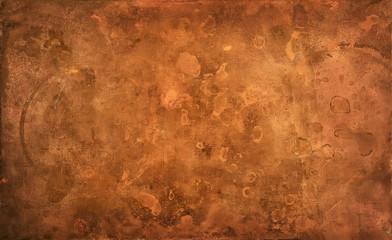 Weathered copper background - obrazy, fototapety, plakaty