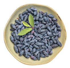bowl of fresh honeysuckle berry