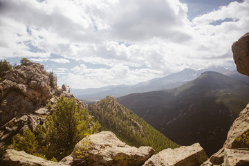 Rocky Mountains on a sunny day