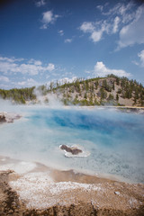 Yellowstone grand prismatic spring 