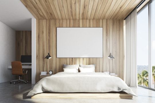 Eco wooden bedroom , front