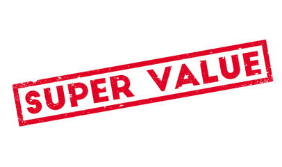 Fototapeta premium Super Value rubber stamp. Grunge design with dust scratches. Effects can be easily removed for a clean, crisp look. Color is easily changed.