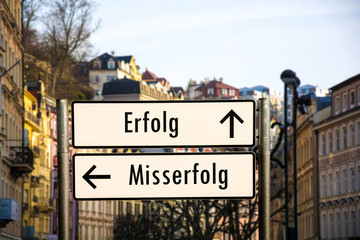 Fototapeta premium Schild 206 - Erfolg