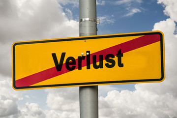 Schild 244 - Verlust