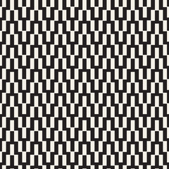 Repeatable geometric grid texture. Vector seamless mesh pattern. Monochrome zigzag lines abstract background