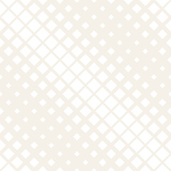 Fototapeta premium Vector seamless pattern. Modern stylish texture. Repeating geometric tiles. Monochrome halftone grid. Simple shapes lattice
