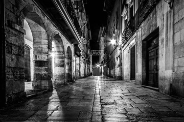 A street in the center of Avil s. In the north of Spain- Asturias - Powered by Adobe