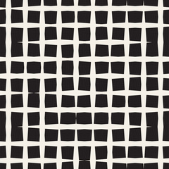 Seamless geometric lattice pattern. Irregular abstract grid background. Stylish vector texture