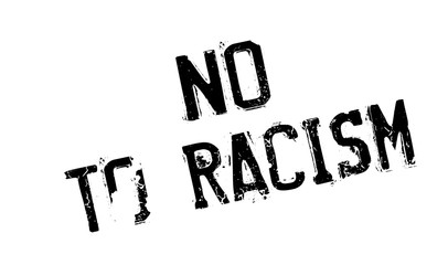 No To Racism rubber stamp. Grunge design with dust scratches. Effects can be easily removed for a clean, crisp look. Color is easily changed.