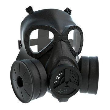 3d illustration of a gas mask