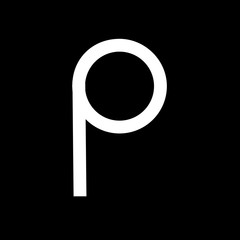 letter p logo vector