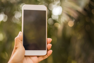 Holding a mobile phone