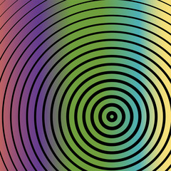 Geometric circles background