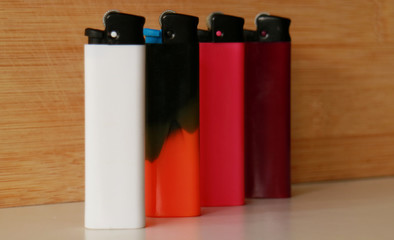 Fototapeta premium Lighter with natural stone background.