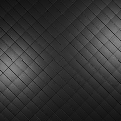 Black metal rectangles. 3d rendering. Graphic background
