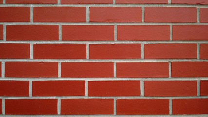 New Red Brick Wall Background and Texture