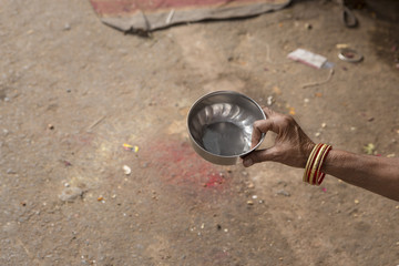 hand of beggar