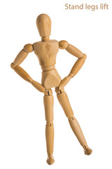 stand legs lift pose