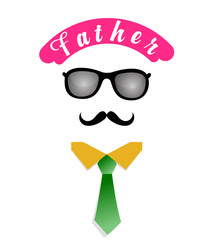 Happy Father's Day vector illustration