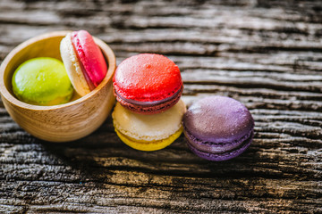 Macaroons close up