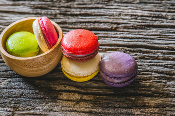 Macaroons close up