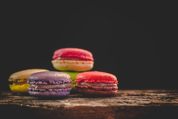 Macaroons close up