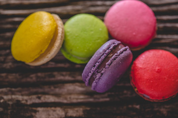Macaroons close up