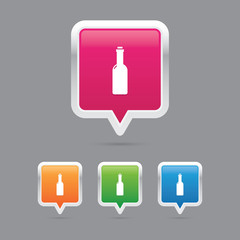 Bottle Pin Marker Icons