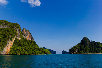 Island lagoon at the ocean, Thailand