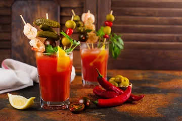 Rolgordijnen Bloody Mary cocktail © happy_lark