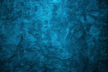 Cracked blue wall