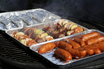Grilled food tray