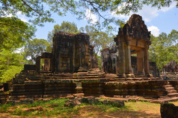 Naklejka premium Angkor Thom City in Siem Reap, Cambodia