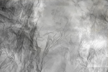 Gray crumpled paper