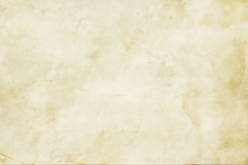 Crumpled paper texture in beige. Paper background texture