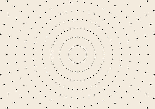 Round texture with dotted elements