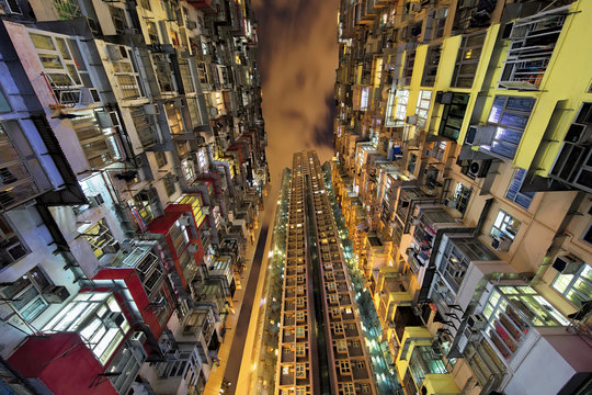 Quarry Bay High Rise Housing In Hong Kong China