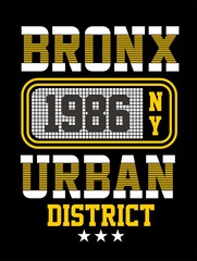 Bronx urban 1986, t shirt graphic