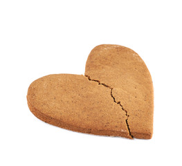 Heart shaped cookie broken
