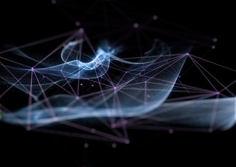 メッシュとワイヤーの背景