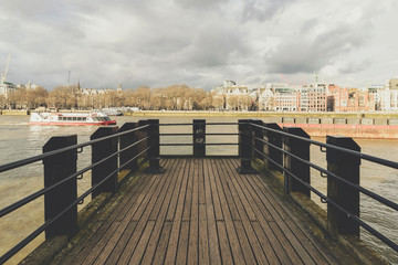 Fototapeta premium Pier at River Thames