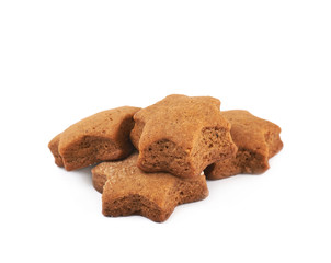 Fresh baked ginger cookie isolated