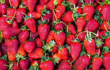 red strawberry. background