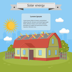 Vector solar energy house