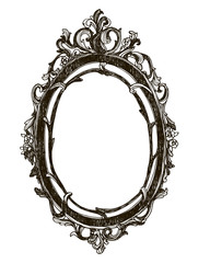 Vintage hand drawn vector frame.