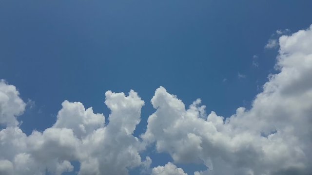 time lapse clouds in the blue sky, super high speed shot