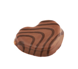 Heart shaped cookie isolated