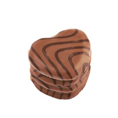 Heart shaped cookie isolated