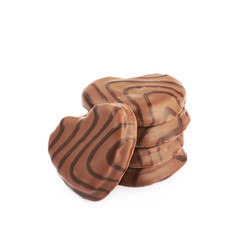 Heart shaped cookie isolated