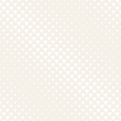 Vector seamless subtle pattern. Repeating geometric tiles. Monochrome halftone grid. Simple shapes lattice